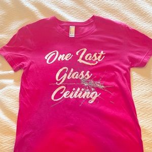 One Last Glass Ceiling election t-shirt (L)